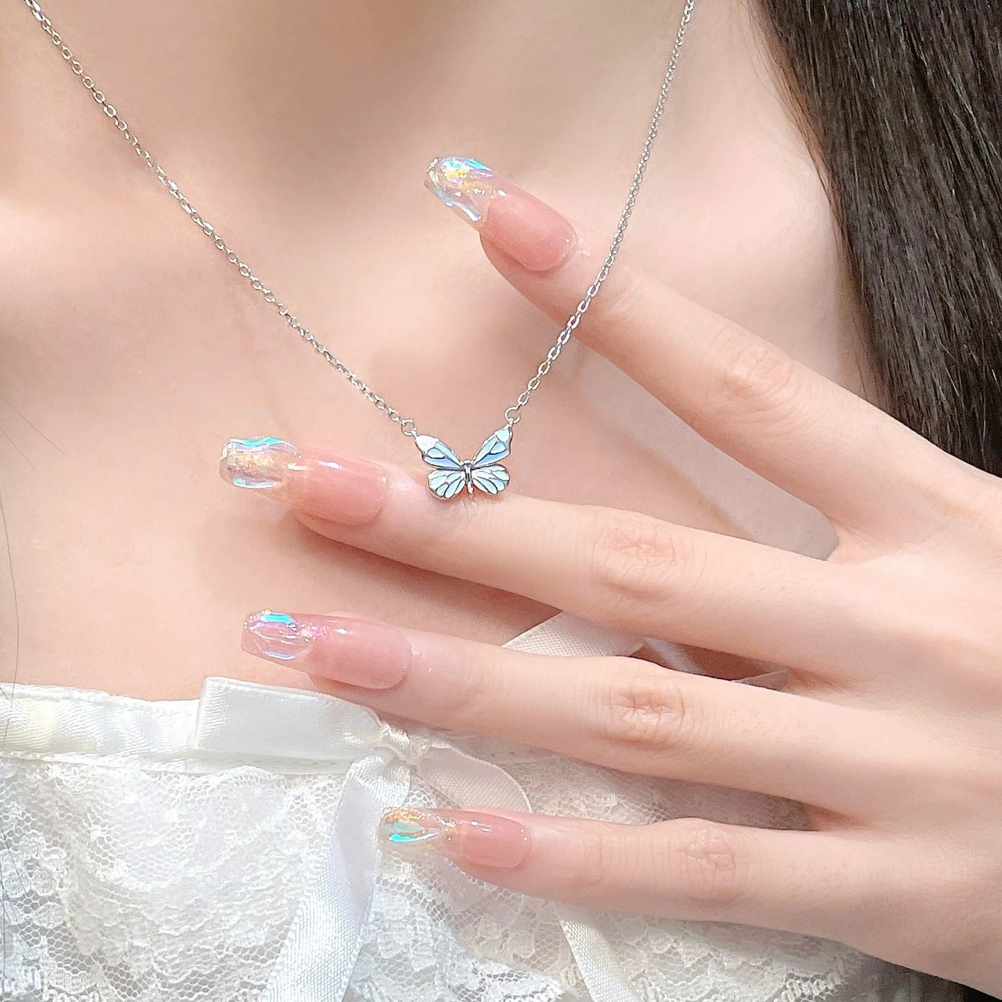 Naszyjnik Dream Blue Butterfly