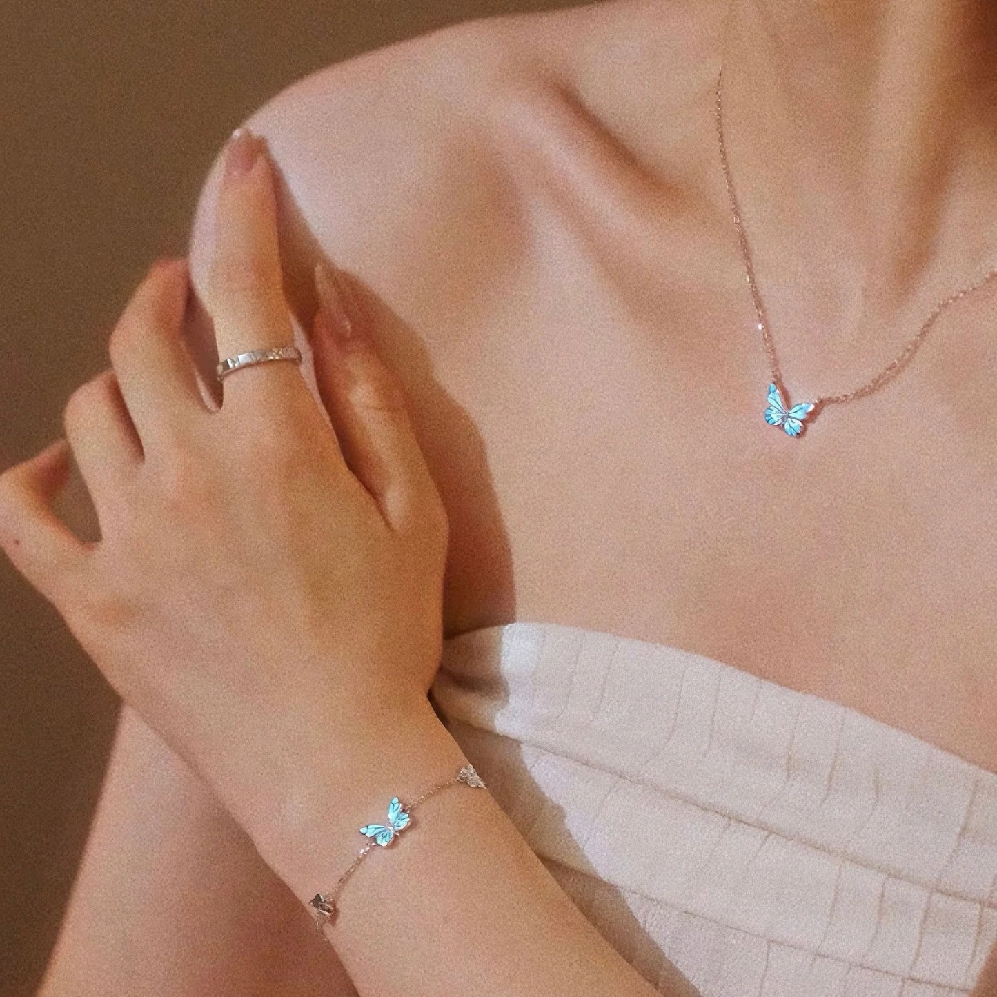 Naszyjnik Dream Blue Butterfly