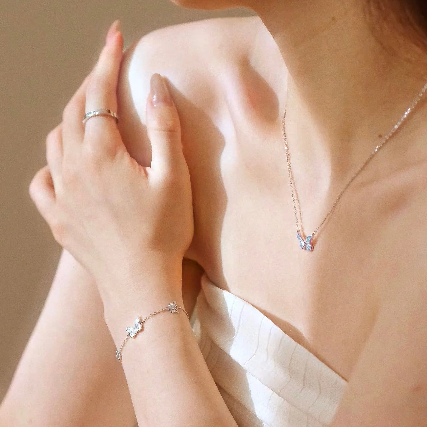 Naszyjnik Dream Blue Butterfly