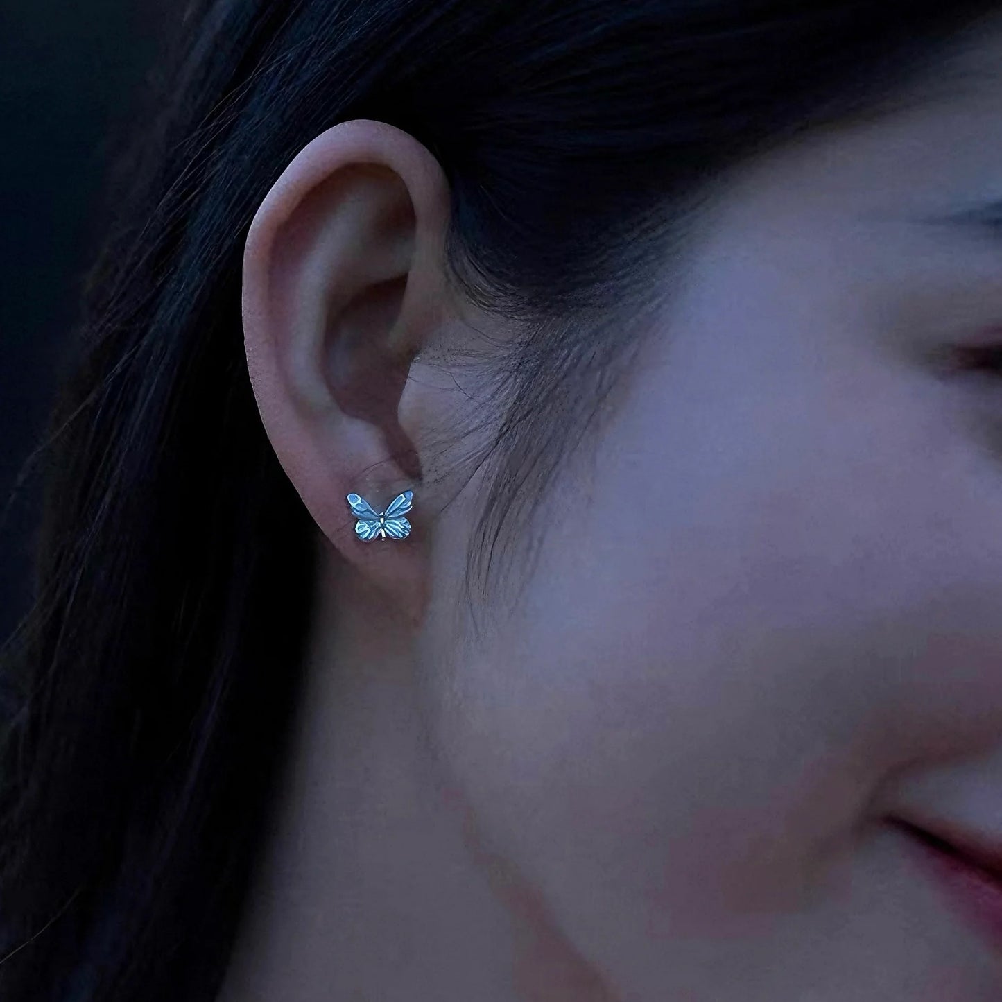 Kolczyki Dream Blue Butterfly